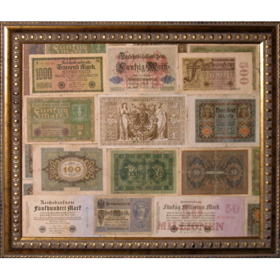 "Готика". Картина из банкнот начала 20 века.