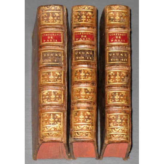 1775. Conferences ecclesiastiques de Paris ... 3 тома (1,2,3). ПРОДАНО