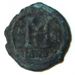 Византия. 1/2 фолиса. 5-6 век. Медь.