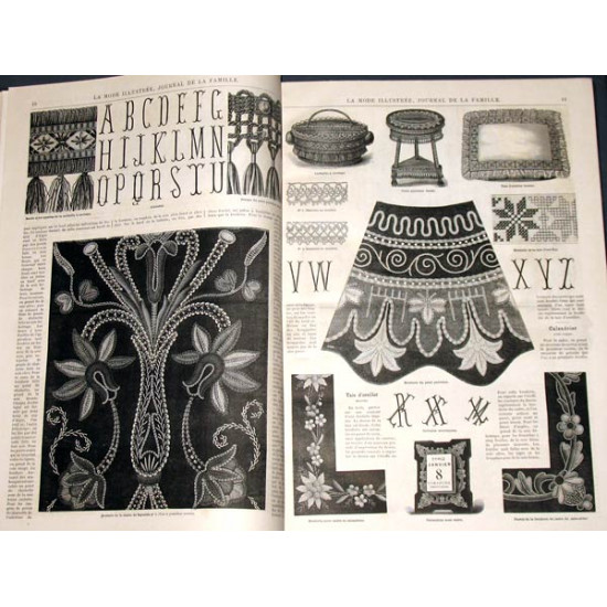 Иллюстрированная мода. Журнал. La mode illustree. 1882 годовая подшивка.