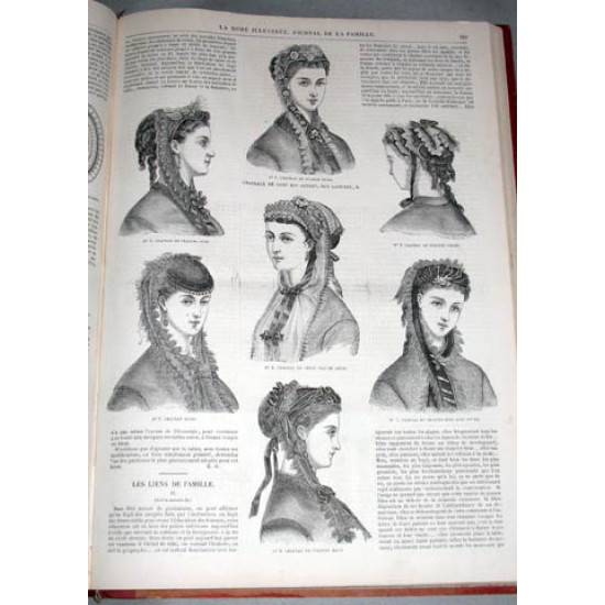 Иллюстрированная мода. La mode illustree. Журналы 1868 годовой комплект.