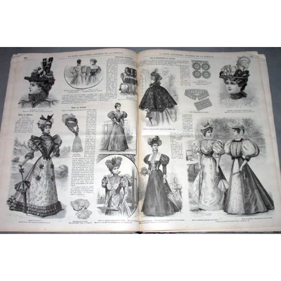 Иллюстрированная мода. Журналы. La mode illustree. 1896 годовой комплект.
