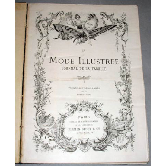 Иллюстрированная мода. Журналы. La mode illustree. 1896 годовой комплект.