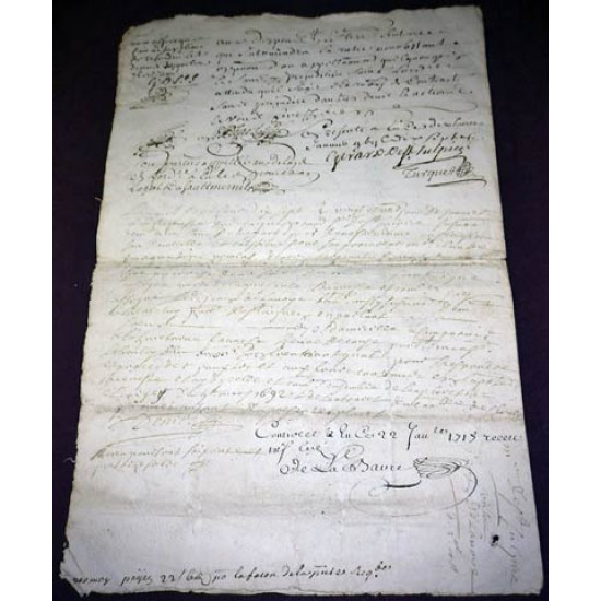 Письмо 1717 г. 2 печати.