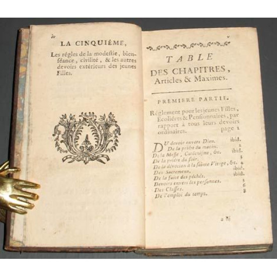 1769. Instruction chretienne des Jeunes Filles. Paris.