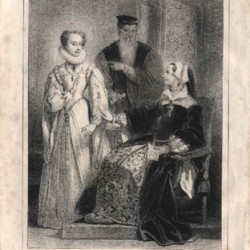 Гравюра № 173. Yevous pardonne, Elisabeth… Сер. 19 в. Франция. Литография.