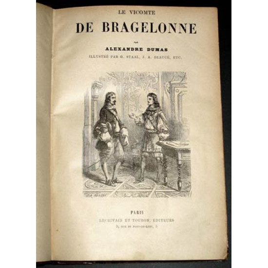 Дюма А. Виконт де Бражелон. 1860-е. Париж