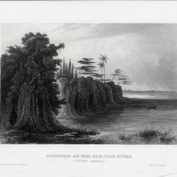 Гравюра № 164. Scenerie An Dem San Juan River. 1840-е Германия. Офорт.