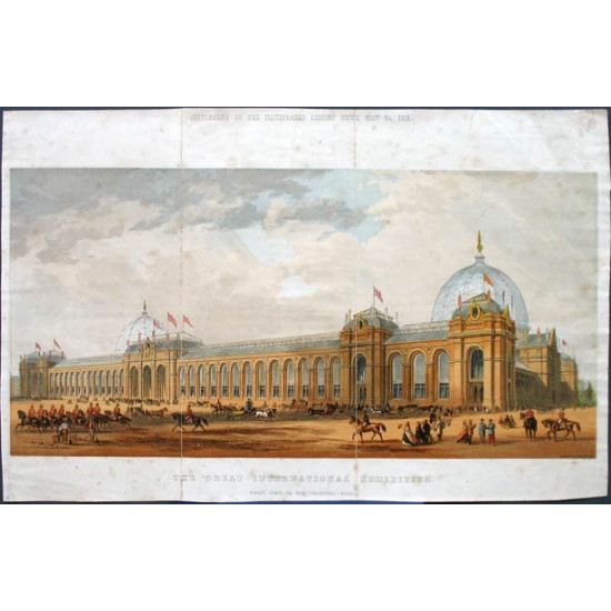 Гравюра № 097. The great international exhibition. Всемирная выставка в Лондоне 1862 года.