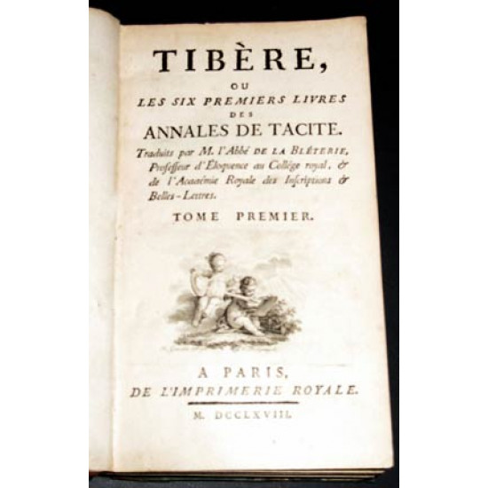 Анналы Тацита. ANNALES DE TACITE. Tibere, ou ... 1768. ПРОДАНО